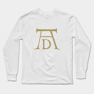 Albrecht Durer auto portrait and signature Long Sleeve T-Shirt